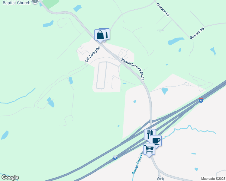 map of restaurants, bars, coffee shops, grocery stores, and more near 7719 Independence Place in Crestwood