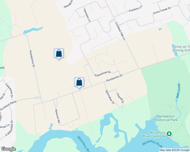 map of restaurants, bars, coffee shops, grocery stores, and more near 27204 Equestrian Drive in Salisbury