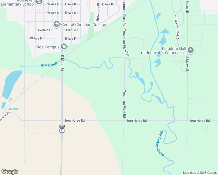 map of restaurants, bars, coffee shops, grocery stores, and more near 1230 14th Avenue in McPherson