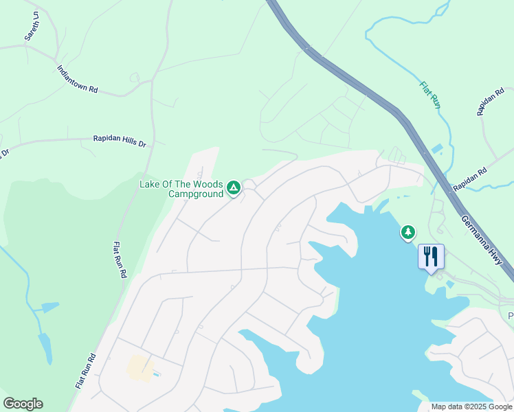 map of restaurants, bars, coffee shops, grocery stores, and more near 212 Yorktown Boulevard in Locust Grove