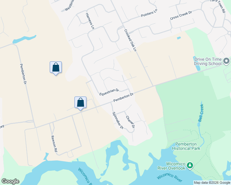 map of restaurants, bars, coffee shops, grocery stores, and more near 5797 Percheron Drive in Salisbury