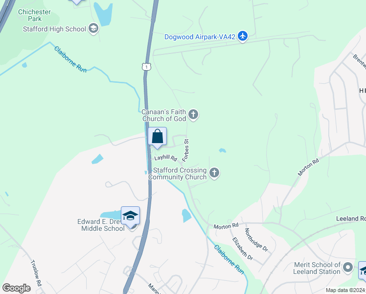 map of restaurants, bars, coffee shops, grocery stores, and more near 208 Heritage Commons Drive in Fredericksburg