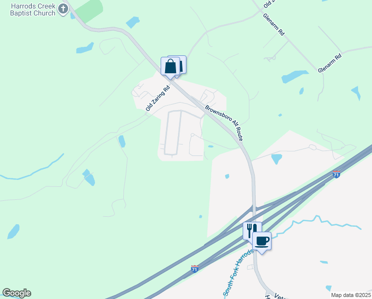 map of restaurants, bars, coffee shops, grocery stores, and more near 7719 Independence Place in Crestwood
