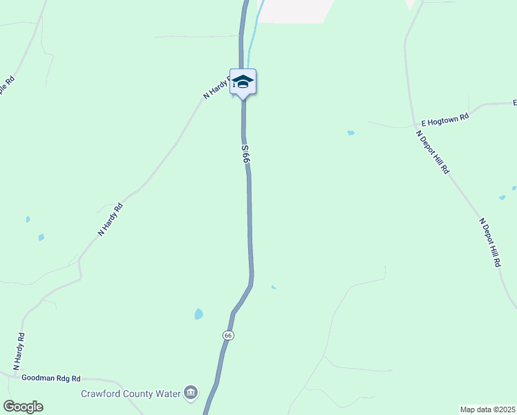 map of restaurants, bars, coffee shops, grocery stores, and more near 1012 Indiana 66 in Marengo