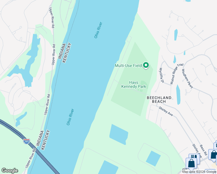 map of restaurants, bars, coffee shops, grocery stores, and more near 6906 Beachland Beach Road in Prospect