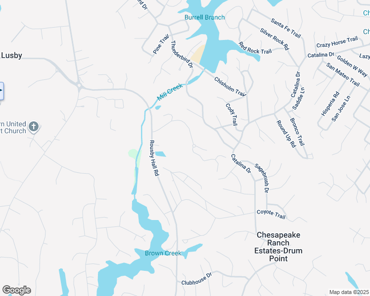 map of restaurants, bars, coffee shops, grocery stores, and more near 1885 Robin Court in Lusby