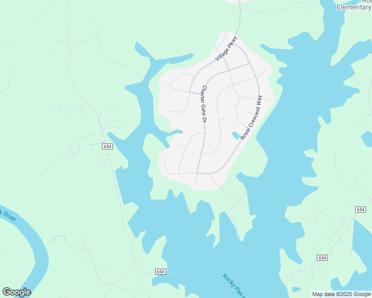 map of restaurants, bars, coffee shops, grocery stores, and more near Hopkins Branch Way in Fredericksburg