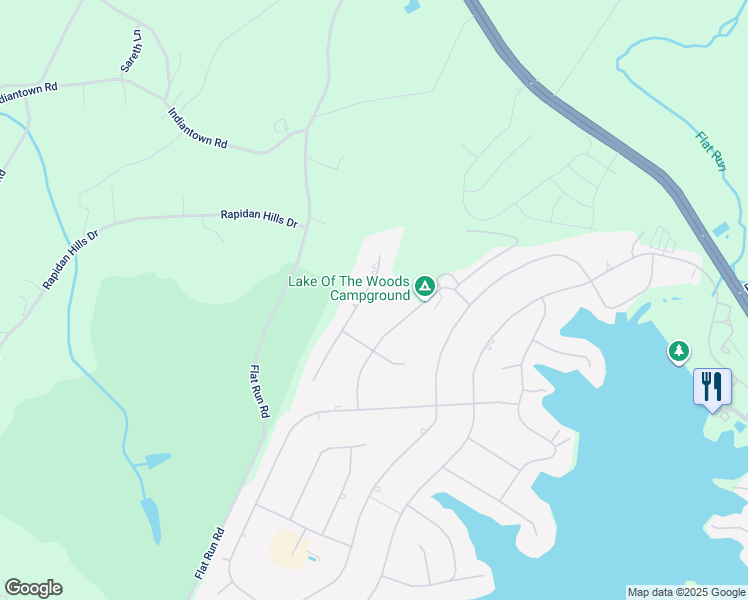 map of restaurants, bars, coffee shops, grocery stores, and more near 119 Saylers Creek Road in Locust Grove