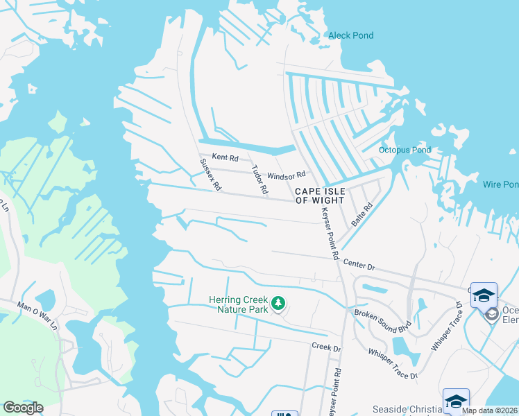 map of restaurants, bars, coffee shops, grocery stores, and more near 12439 Salisbury Road in Ocean City