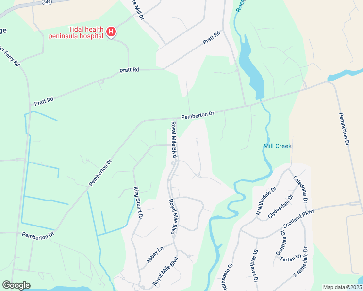 map of restaurants, bars, coffee shops, grocery stores, and more near 5771 Royal Mile Boulevard in Salisbury