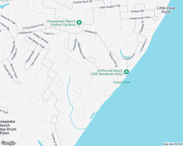 map of restaurants, bars, coffee shops, grocery stores, and more near 1095 Rimrock Road in Lusby
