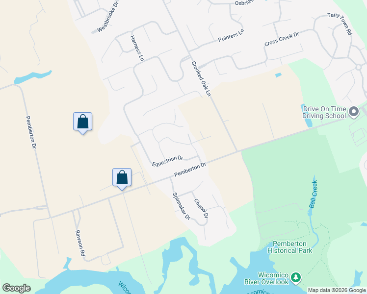 map of restaurants, bars, coffee shops, grocery stores, and more near 27748 Pemberton Drive in Salisbury