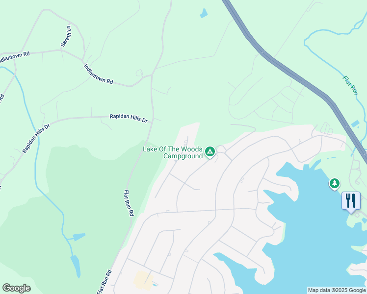map of restaurants, bars, coffee shops, grocery stores, and more near 130 Saylers Creek Road in Locust Grove