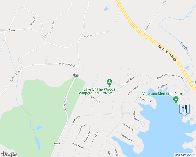map of restaurants, bars, coffee shops, grocery stores, and more near 119 Saylers Creek Road in Locust Grove