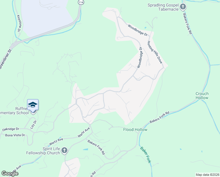 map of restaurants, bars, coffee shops, grocery stores, and more near 134 Woodbridge Drive in Charleston