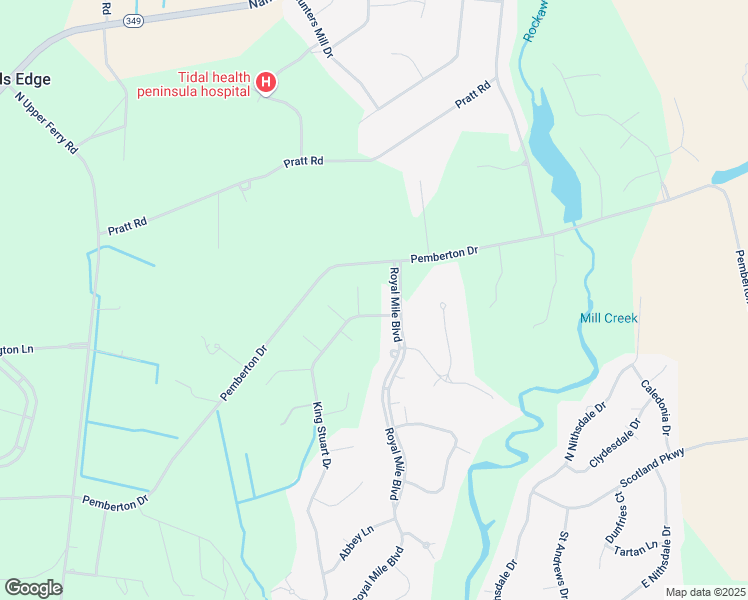 map of restaurants, bars, coffee shops, grocery stores, and more near 5808 Royal Mile Boulevard in Salisbury