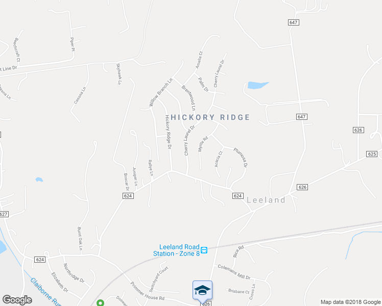 map of restaurants, bars, coffee shops, grocery stores, and more near 12 Cherry Laurel Drive in Fredericksburg
