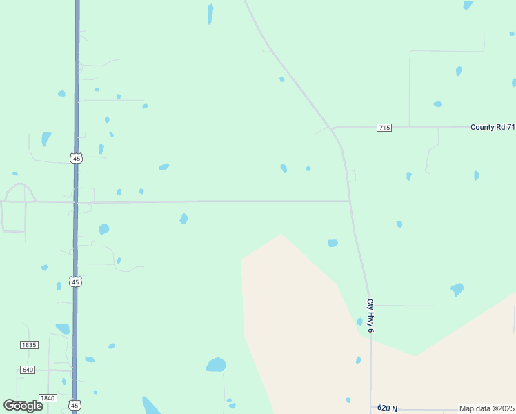 map of restaurants, bars, coffee shops, grocery stores, and more near 1936 County Road 690 North in Fairfield