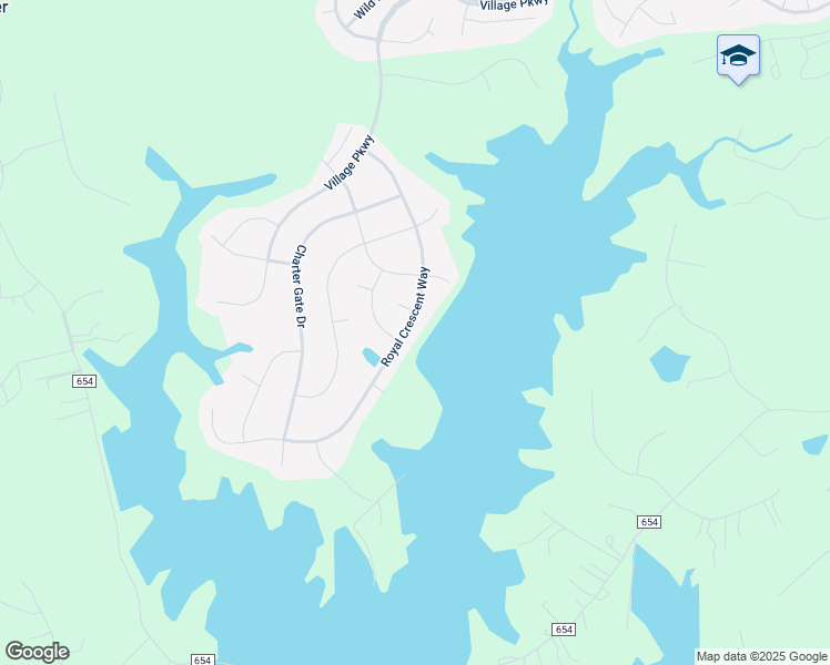 map of restaurants, bars, coffee shops, grocery stores, and more near 51 Royal Crescent Way in Fredericksburg