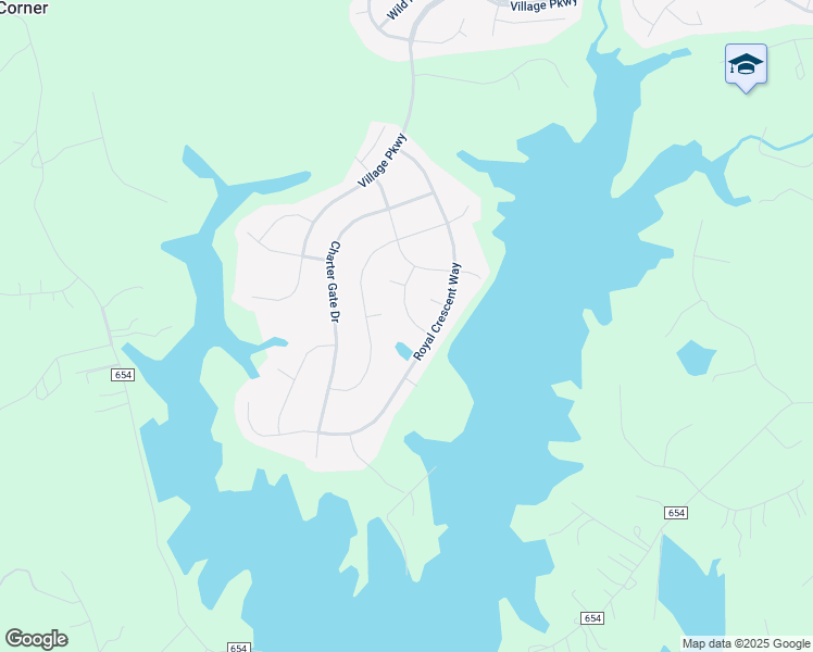 map of restaurants, bars, coffee shops, grocery stores, and more near 16 Wildwood Place in Fredericksburg