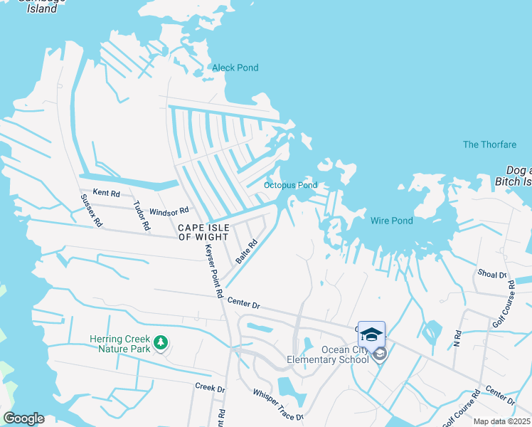 map of restaurants, bars, coffee shops, grocery stores, and more near 12654 Balte Road in Ocean City