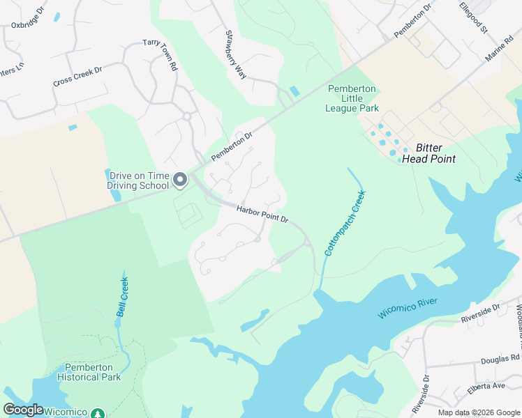 map of restaurants, bars, coffee shops, grocery stores, and more near 904 Erica Court in Salisbury