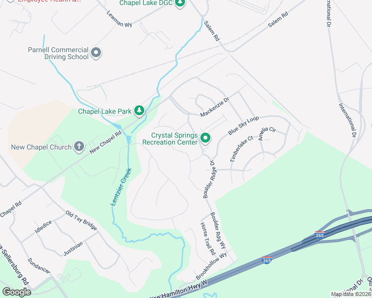 map of restaurants, bars, coffee shops, grocery stores, and more near 2996 Horizon Pointe in Jeffersonville