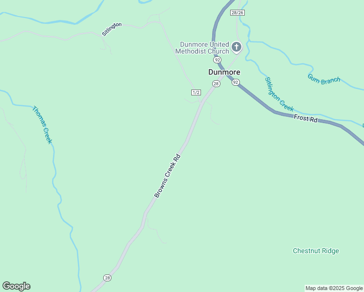 map of restaurants, bars, coffee shops, grocery stores, and more near 13876 Browns Creek Road in Dunmore