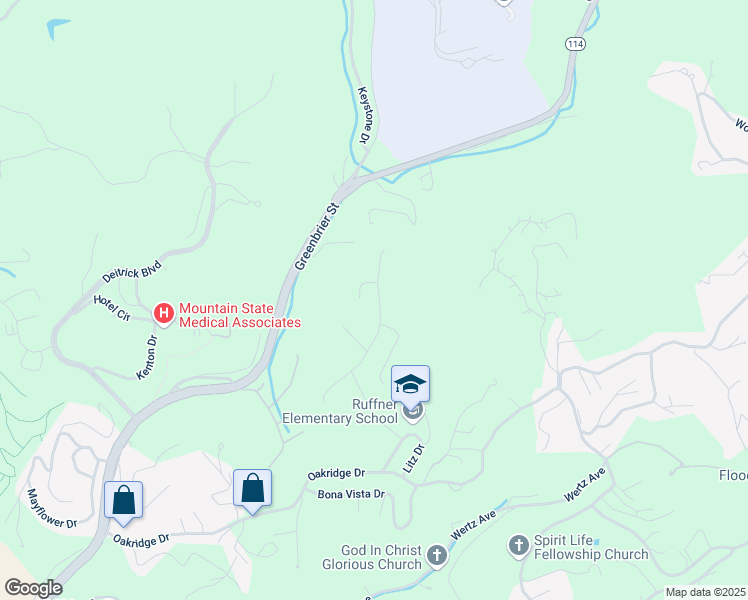 map of restaurants, bars, coffee shops, grocery stores, and more near 36 Pinnacle Drive in Charleston