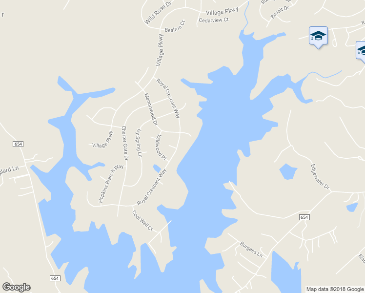 map of restaurants, bars, coffee shops, grocery stores, and more near 43 Royal Crescent Way in Fredericksburg