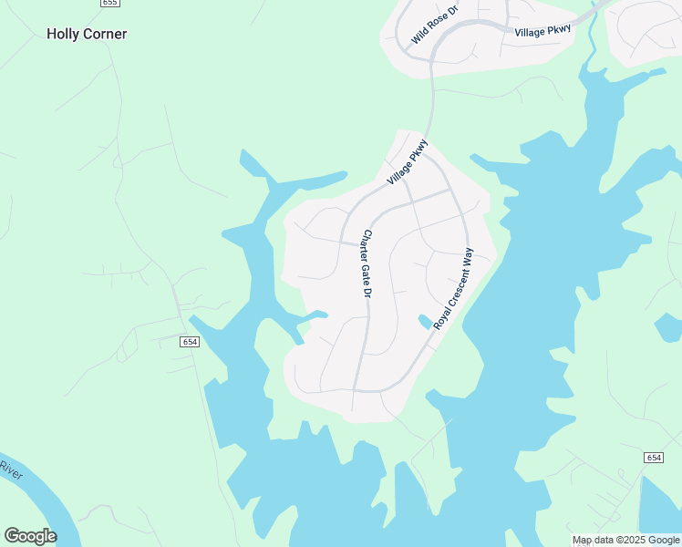 map of restaurants, bars, coffee shops, grocery stores, and more near 641 Village Parkway in Fredericksburg
