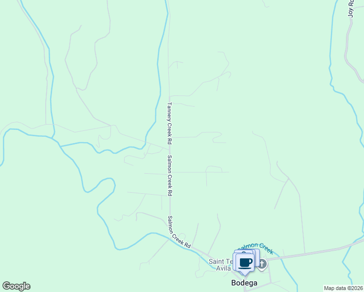 map of restaurants, bars, coffee shops, grocery stores, and more near 1109 Tannery Creek Road in Occidental