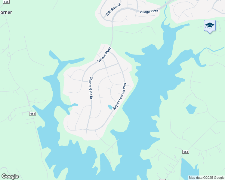 map of restaurants, bars, coffee shops, grocery stores, and more near 5 Wildwood Place in Fredericksburg
