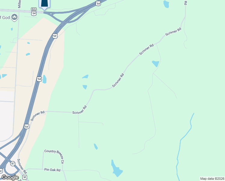 map of restaurants, bars, coffee shops, grocery stores, and more near 88-172 Scrivner Road in Eldon