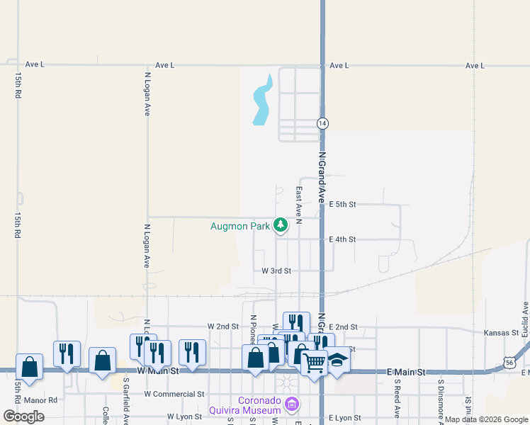 map of restaurants, bars, coffee shops, grocery stores, and more near 501-599 West Avenue North in Lyons