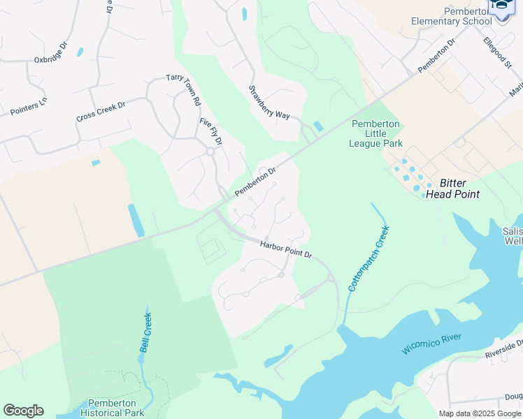 map of restaurants, bars, coffee shops, grocery stores, and more near 1412 East Upland Drive in Salisbury