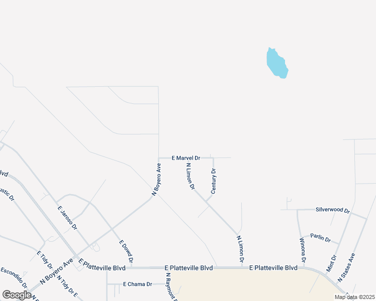 map of restaurants, bars, coffee shops, grocery stores, and more near 1532 East Marvel Drive in Pueblo