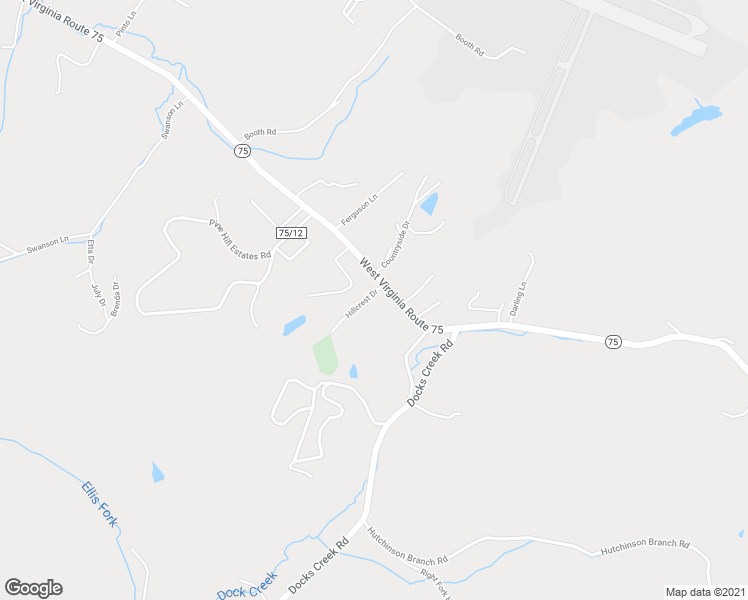 map of restaurants, bars, coffee shops, grocery stores, and more near 45 Hillcrest Drive in Kenova