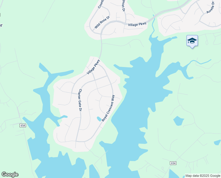 map of restaurants, bars, coffee shops, grocery stores, and more near 28 Royal Crescent Way in Fredericksburg