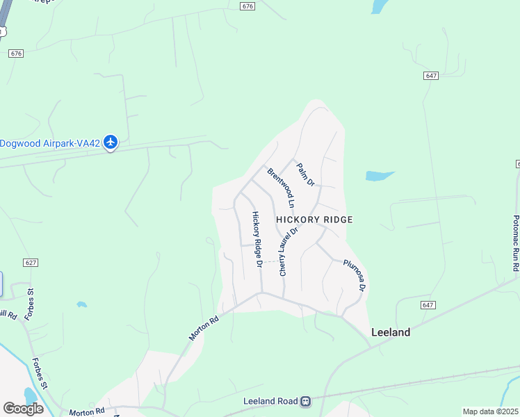 map of restaurants, bars, coffee shops, grocery stores, and more near 36 Hickory Ridge Drive in Fredericksburg
