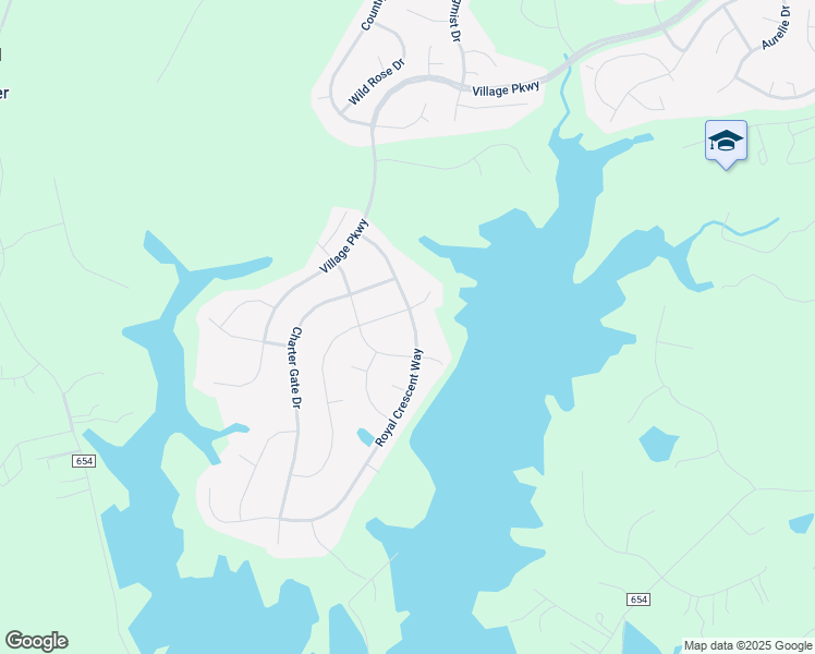 map of restaurants, bars, coffee shops, grocery stores, and more near 28 Royal Crescent Way in Fredericksburg