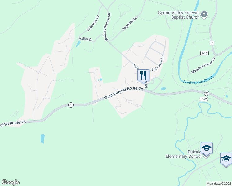 map of restaurants, bars, coffee shops, grocery stores, and more near 3101 Jorclay Drive in Huntington
