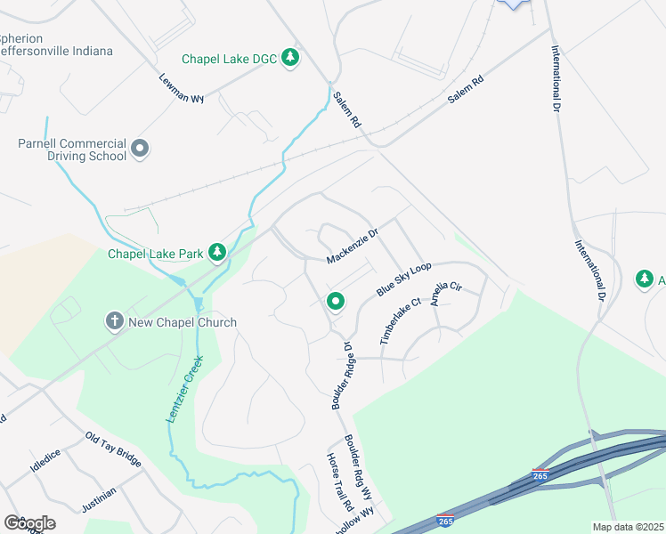 map of restaurants, bars, coffee shops, grocery stores, and more near 3131 Mackenzie Drive in Jeffersonville