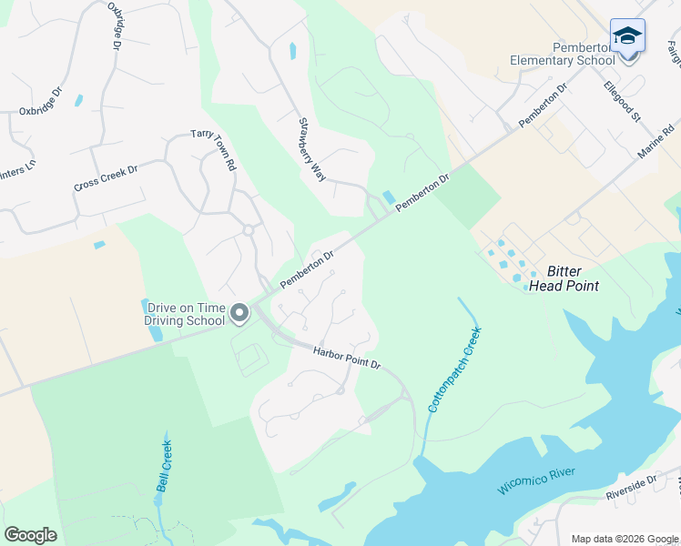 map of restaurants, bars, coffee shops, grocery stores, and more near 1402 East Upland Drive in Salisbury