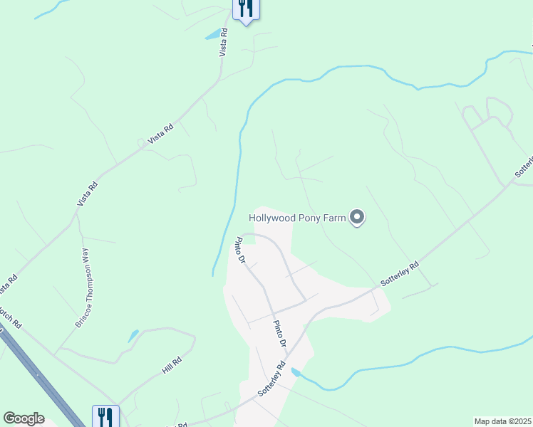 map of restaurants, bars, coffee shops, grocery stores, and more near 25066 Pinto Drive in Hollywood