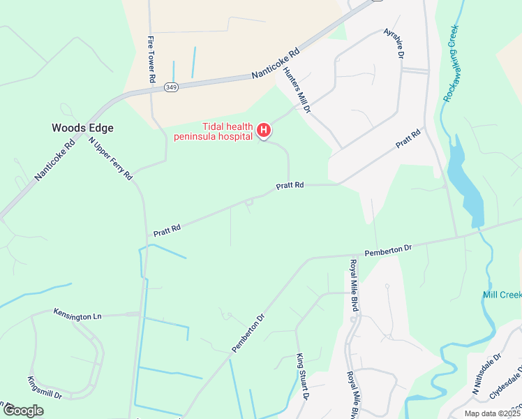 map of restaurants, bars, coffee shops, grocery stores, and more near 26725 Pratt Road in Salisbury
