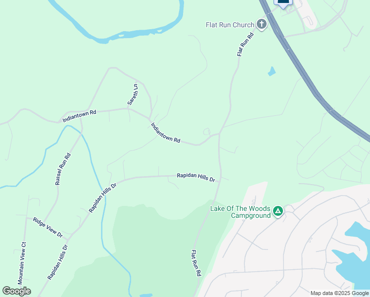 map of restaurants, bars, coffee shops, grocery stores, and more near Indiantown Road in Locust Grove