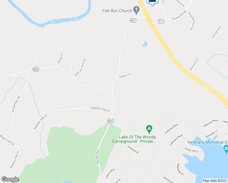 map of restaurants, bars, coffee shops, grocery stores, and more near 3319 Flat Run Road in Locust Grove