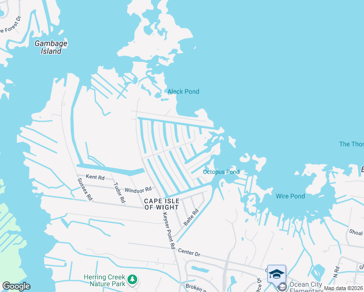 map of restaurants, bars, coffee shops, grocery stores, and more near 10423 Norwich Road in Ocean City