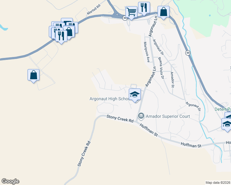 map of restaurants, bars, coffee shops, grocery stores, and more near 216 Westview Drive in Jackson